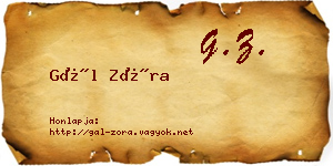 Gál Zóra névjegykártya